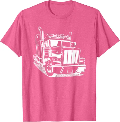 Vista 28 de Diesel Big Rig 18 Wheeler - Camiseta de camionero para camionero, Negro, S