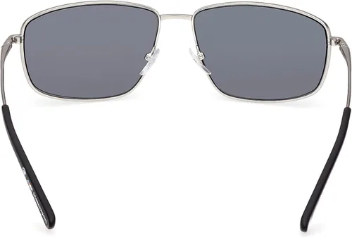 Vista 4 de BMW Gafas de sol de metal polarizadas rectangulares para hombre, paladio mate, 62, Paladio mate.