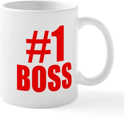 Vista 40 de CafePress – como un Boss Taza – El único Taza de café, taza de café, S, Blanco