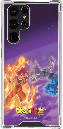 Vista 16 de Skinit Funda transparente compatible con Galaxy S22 Ultra, diseño oficial de Dragon Ball Super Goku