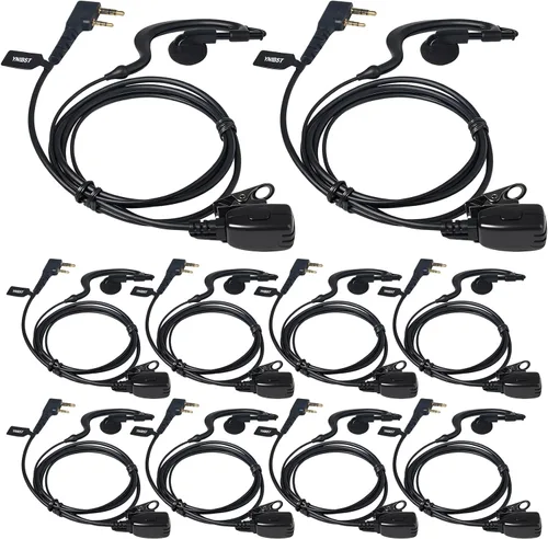 Vista 10 de Auricular de vigilancia Walkie Talkie en forma de G 2Pin