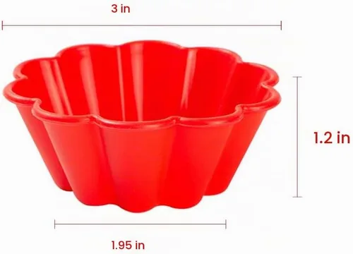 Vista 3 de Webake Moldes de silicona para hornear cupcakes, moldes para magdalenas de 3 pulgadas, paquete de 12