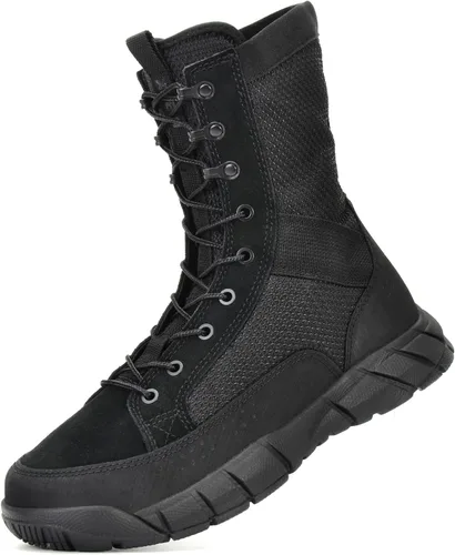 Vista 3 de XPETI Botas militares tácticas Assault LT de 8" para hombre Negro