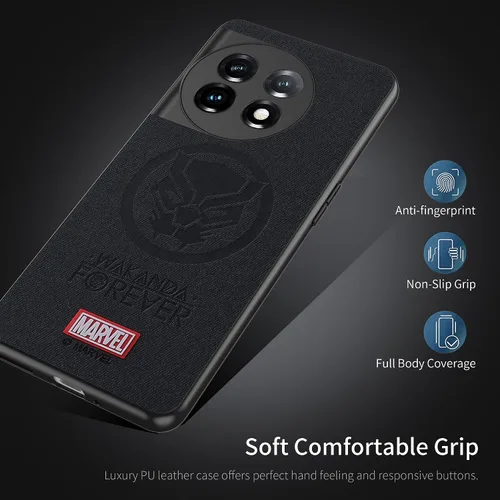 Vista 4 de IRON SPIDER Funda para OnePlus 12 5G, con personaje de superhéroe, compatible con OnePlus 12, funda de piel para hombre y mujer, color negro