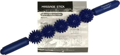 Vista 2 de Therapist's Choice® Muscle Roller Stick 3000: Mango ergonómico acolchado 5 bolas puntiagudas Masaje Stick