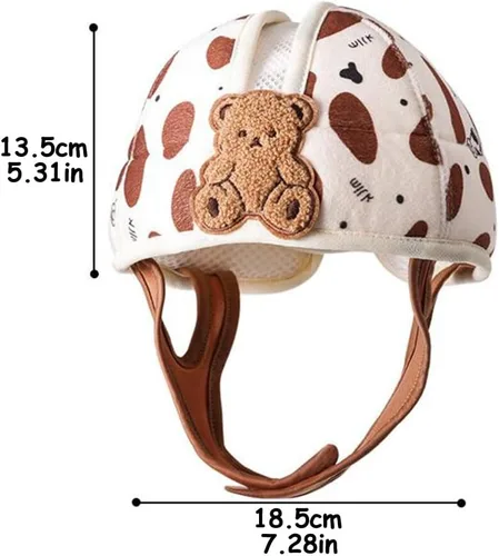 Vista 3 de Casco de seguridad para bebé, protector de cabeza de bebé transpirable para gatear y caminar, casco suave para bebés, anticolisión, ultraligero
