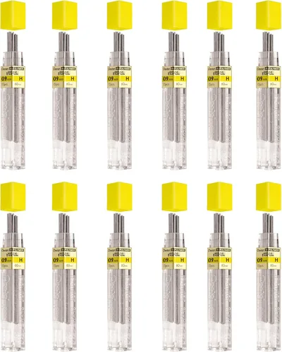 Vista 8 de Pentel Hi-Polymer Super Minas de repuesto, Gris