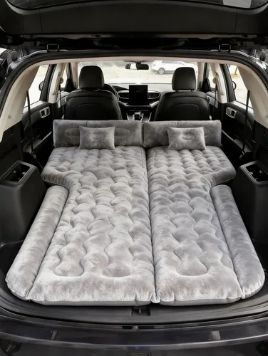 Vista 8 de Umbrauto colchón de aire para SUV para acampar en el coche, colchón de aire impermeable e inflable rápidamente con bomba eléctrica, se adapta a