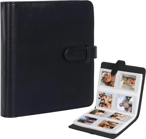 Vista 7 de Álbum de 64 bolsillos para cámara instantánea Fujifilm Instax Square, color negro Square Photo Album for Fujifilm Instax SQ40/1/6/10/20/SP-3