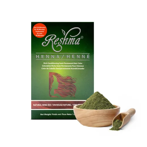 Vista 10 de Reshma Beauty Tinte de cabello con henna en 30 minutos infundido con henna orgánica Lawsonia Inermis 100% cobertura de canas para cabello suave