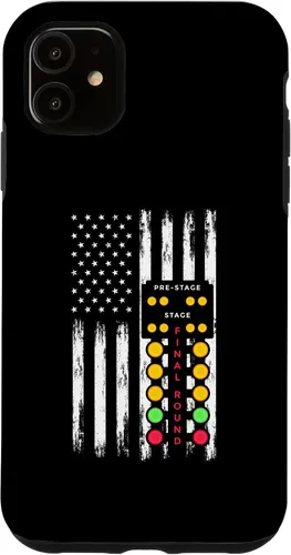 Vista 8 de American Flag Drag Strip Auto Tree Light Racecar Driver Case for iPhone 16