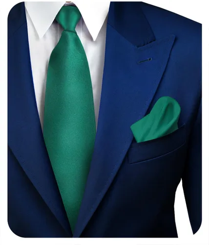 Vista 54 de Juego de corbata de satén sólido y pañuelo de bolsillo para hombre, conjunto de corbata a juego para hombre Ámbar