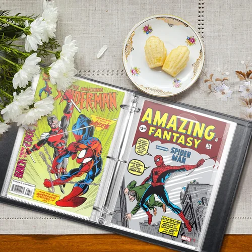 Vista 7 de Bolsas para cómics, fundas para encuadernación de cómics, paquete de 12 bolsas protectoras para cómics