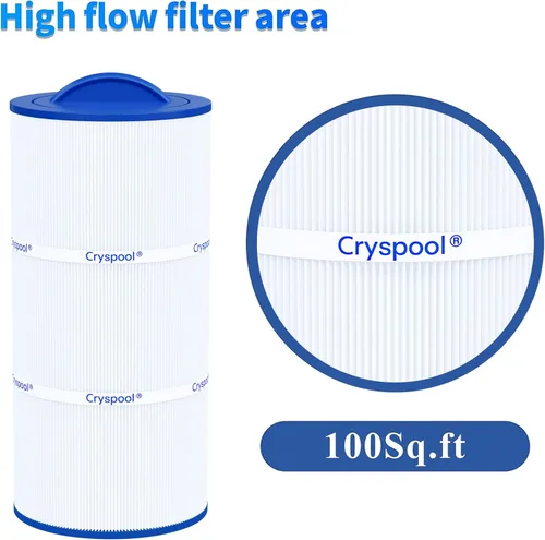 Vista 6 de Cryspool® 08010 Filtro compatible con Caldera Utopia 73722, 1039607, C-8399, PCD100W, FC-3965, cartucho de filtro de spa de 100 pies cuadrados, 1