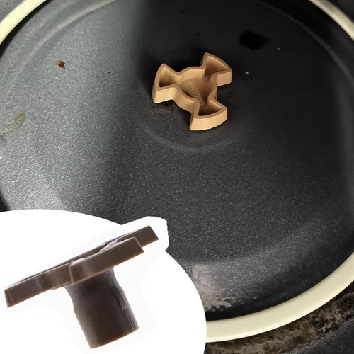 Vista 6 de 4 piezas de 0.630 in Horno de microondas Turntable Roller Guide Coupler - Eje de bandeja para placa giratoria de microondas rotación suave