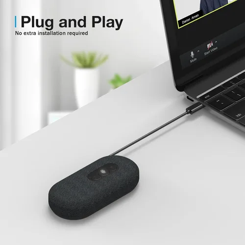 Vista 7 de Altavoz de conferencia USB y micrófono para oficina en casa