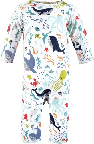 Vista 4 de Touched by Nature baby-boys Organic Cotton Coveralls
