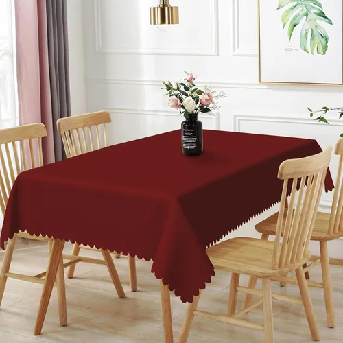 Vista 9 de 52x70inches Apple Green Tablecloth Heavy Duty Washable Polyester Fabric Table Cloth Rectangular Solid Color Table Cover for Kitchen Dining Room