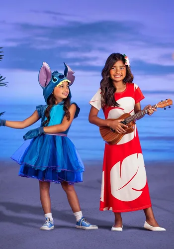 Vista 5 de Disney Stitch - Vestido de disfraz para niños