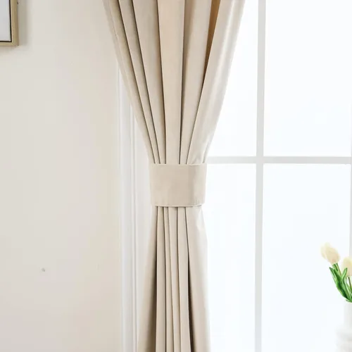 Vista 6 de Pleasant Boulevard - Cortinas de terciopelo para decoración interior de habitaciones y ventanas grandes, elegantes, estilo con ojales, 2 paneles