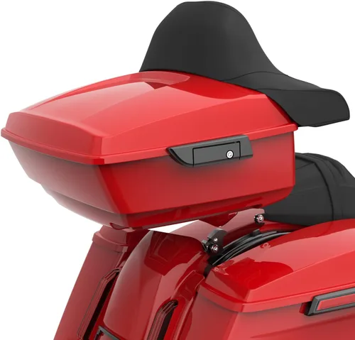Vista 10 de Moto Onfire King Tour - Maletero con almohadilla de respaldo para Harley Touring 1997+ (Barracuda Silver)