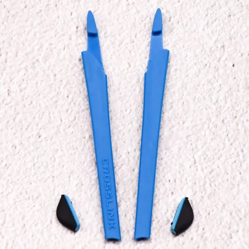 Vista 3 de 2 azul compatiblereemplazo silicona pierna conjunto para Oakleys Crosslink gafas de sol kit de goma