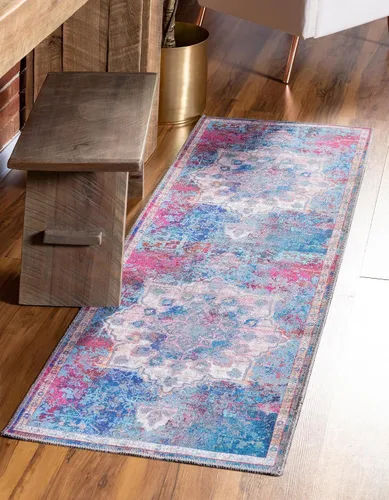 Vista 73 de Unique Loom Renaissance Collection - Alfombra rectangular de 2 x 3 pies 1 pulgada, color azul y verde Azul Verde/Azul