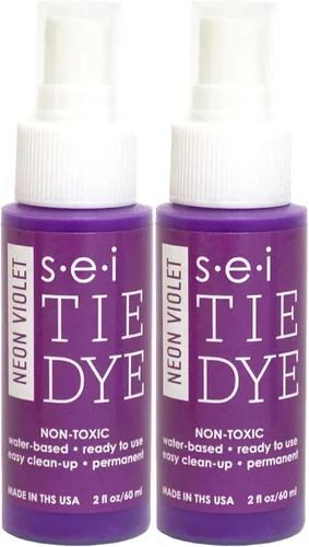 Vista 23 de S.E.I. Botella de Spray de Tie Dye del 4 de Julio: 2oz. Spray de Tinte para Tela No Tóxico, Tinte Permanente para Ropa DIY, Un Paso, Suministros