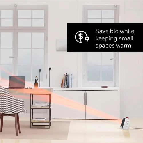 Vista 6 de Honeywell UberHeat 5 Calentador de Espacio de Cerámica para Habitaciones Pequeñas, Blanco