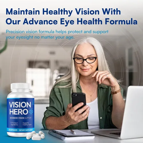 Vista 2 de Advanced Vision Support, suplementos para los ojos, 60 cápsulas de suplementos de salud ocular para adultos (paquete de 1)