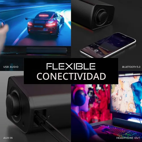 Vista 4 de Creative Sound Blaster GS3 Barra de sonido compacta RGB