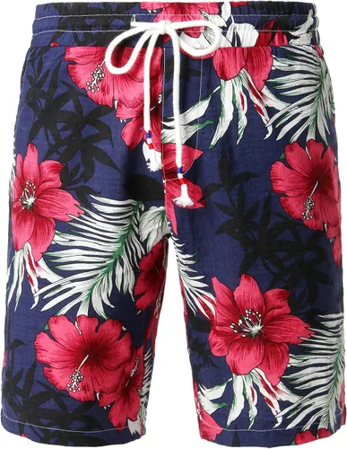 Vista 6 de Jogal - Camisa hawaiana de manga corta con botones para hombre