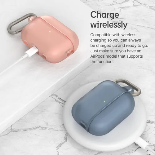 Vista 5 de RHINOSHIELD Funda para AirPods con mosquetón compatible con Apple [AirPods Pro 2], protección contra caídas de grado militar, resistente a