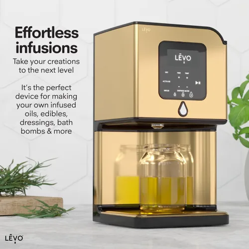 Vista 3 de LEVO Lux - Máquina de infusión de aceite de hierbas de primera calidad, extractor botánico, secador de hierbas, descarboxilador e infusor de aceite