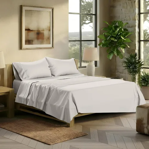 Vista 15 de TEXAS LINEN CO. Juego de 2 fundas de almohada tamaño queen de 100% algodón egipcio - Serie 2000 de lujo, fundas de almohada estándar/tamaño queen