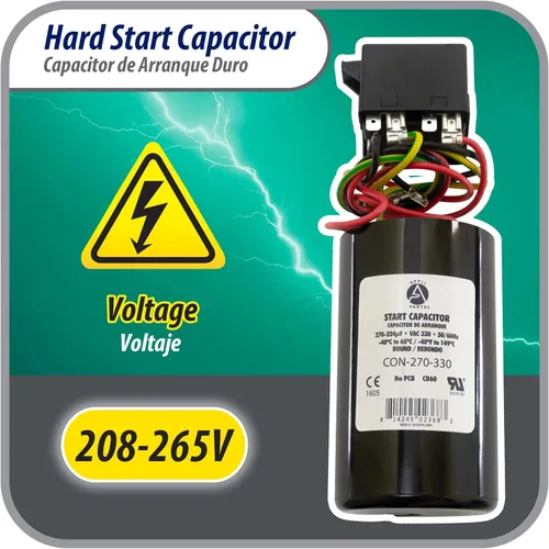 Vista 7 de Appli Parts APHS-3 Kit de arranque duro de 4 a 5 toneladas 208-265 V, 1 Ph para aire acondicionado incluye condensador 270-324mfd 330V y potencial
