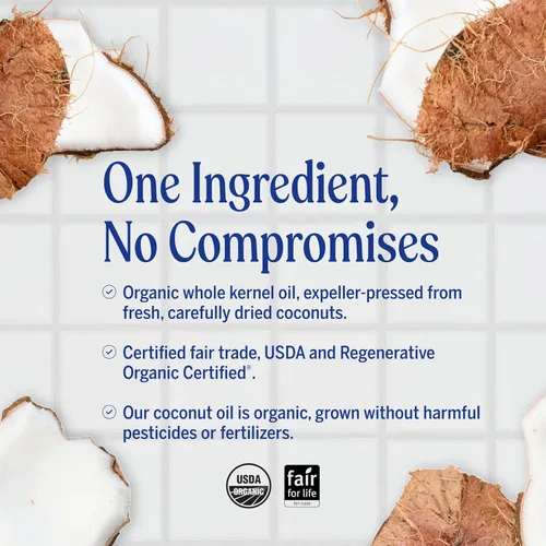 Vista 3 de Aceite de coco virgen recién prensado de comercio justo y orgánico Dr. Bronner 's