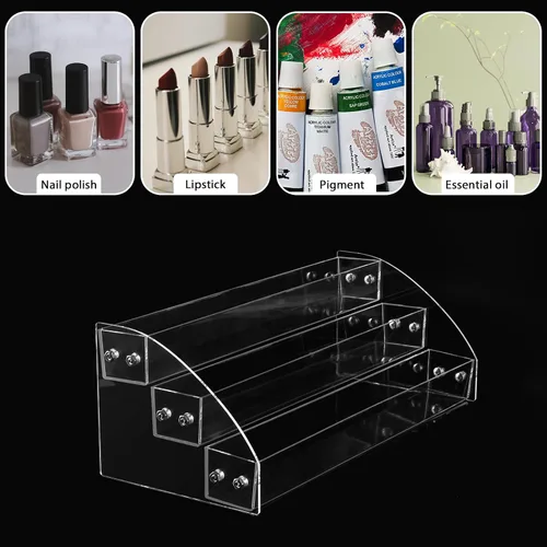 Vista 7 de Homakover Organizador de pintura acrílica de 3 capas, soporte de pintura perfecto para manualidades, almacenamiento de pinturas de pasatiempos