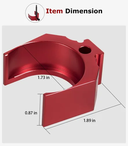 Vista 5 de 9U-7227 Medidor de ajuste de altura de inyector herramienta de aleación de aluminio para CAT Caterpillar 3406E, C-15 y C-16 (Rojo)