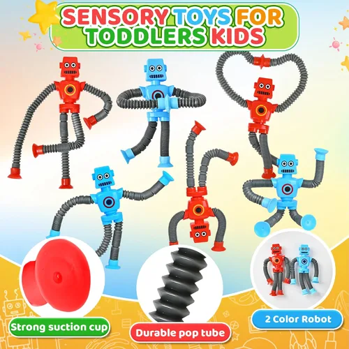 Vista 2 de 12 piezas de juguetes sensoriales para jugar para niños en el aula de 3 a 5 a 7 años, juguetes sensoriales para estudiantes de autismo
