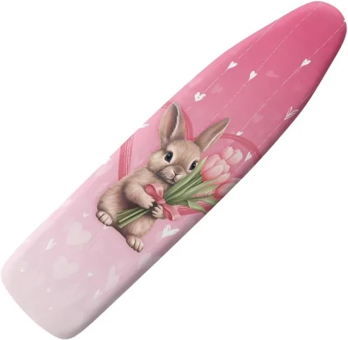 Vista 23 de Funda floral a prueba de arañazos para tablas de planchar de tamaño estándar, reflectante, con 3 ganchos y bucles para decoración de tablas de 15 x