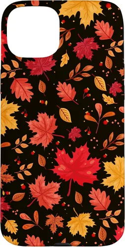 Vista 9 de iPhone 11 Pro Halloween Pattern Fall Leaves Pattern - Funda de la temporada de otoño