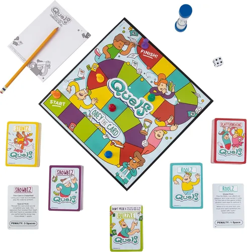 Vista 4 de Spin Master Quelf Juego de Mesa: juego de fiesta para adolescentes y adultos - Obedece las cartas para ganar una noche de juego familiar - 300