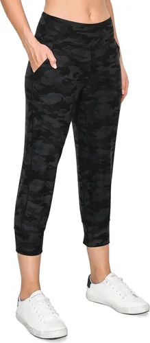 Vista 49 de Leggings Depot ActiveFlex Jogger - Pantalones de yoga para mujer con bolsillos Negro