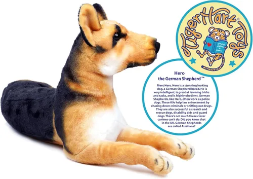 Vista 3 de TigerHart Hero El Pastor Alemán - Perro de Peluche de 19 Pulgadas de Felpa