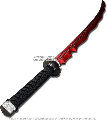 Vista 6 de Munetoshi 44.5" Katana Samurai Espada Elden Blood River Fantasía Videojuego Cosplay