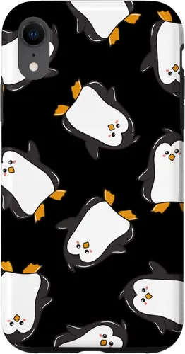 Vista 24 de Carcasa para iPhone 11, diseño de pingüinos