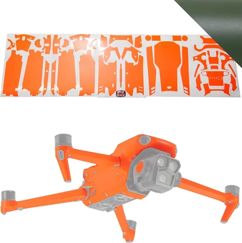 Vista 32 de WRAPGRADE Adhesivos de piel completa para DJI Mavic 3 / Mavic 3 Classic (Airforce Silver)