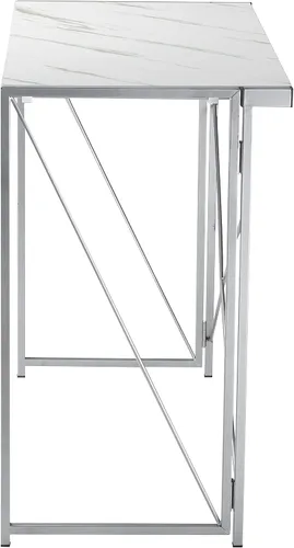 Vista 5 de Urban Lifestyle Escritorio plegable para computadora, mármol/plata