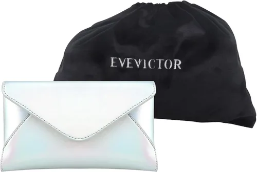 Vista 6 de Evevictor Bolso de mano de noche para mujer, bolso cruzado pequeño, bolso de hombro brillante para boda, graduación, fiesta, cita